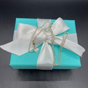 💙Authentic NEW Tiffany & Co 18” beaded chain Sterling Silver💙